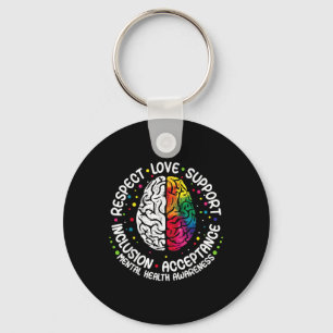 Respect Support Inclusion Acceptance Mental Health Key Ring