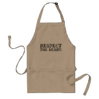 Respect the beard apron for men | Beige