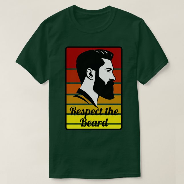 Respect the Beard Beard 5 T-Shirt (Design Front)