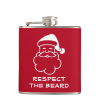 Respect the beard funny Christmas Santa drink