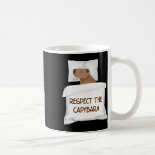 Respect The Capybara Official Sleep Nightgown Slee Coffee Mug