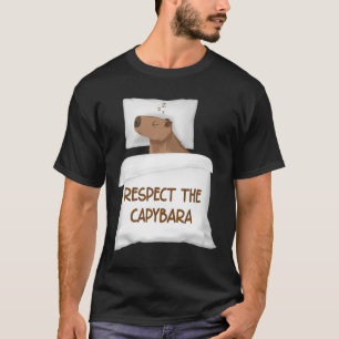Respect The Capybara Official Sleep Nightgown Slee T-Shirt
