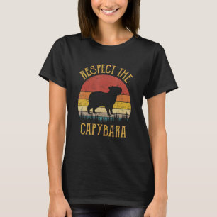 Respect The Capybara Rodent Animal T-Shirt