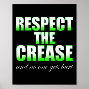 Respect The Crease D B G T Kids Lacrosse Team Capt Poster