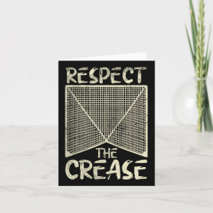 Respect The Crease Lacrosse Lax Goalie Player Gift Card