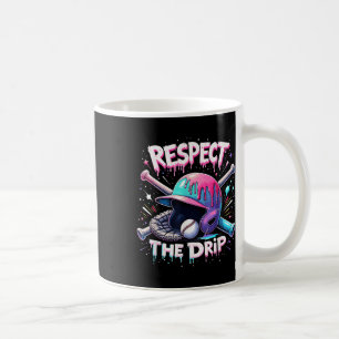 Respect The Drip Baseball Ice Cream Drip Vibes Squ Coffee Mug