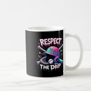Respect The Drip Baseball Ice Cream Drip Vibes Squ Coffee Mug