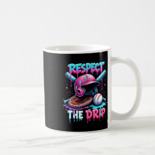 Respect The Drip Baseball Ice Cream Drip Vibes Squ Coffee Mug