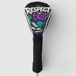 Respect The Drip Basketball Design Golf Head Cover