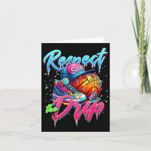 Respect The Drip Basketball Ice Cream Drip With Sp Card