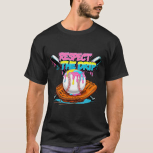 Respect The Drip Bysebyll Byt Glove Ice Cream Drip T-Shirt