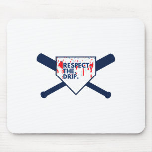 Respect The Drip Bysebyll Byt Ice Cream Drip Mouse Pad