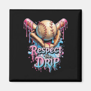 Respect The Drip Bysebyll Home Plate Ice Cream Dri Magnet