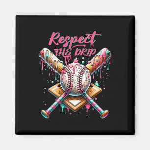 Respect The Drip Bysebyll Home Plate Ice Cream Dri Magnet