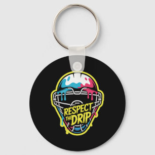 Respect The Drip Hockey Goalie Mask Ice Hockey Goa Key Ring