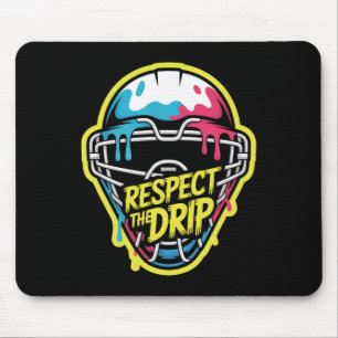 Respect The Drip Hockey Goalie Mask Ice Hockey Goa Mouse Pad