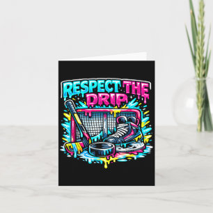 Respect The Drip Hockey Ice Cream Pastel Youth N Card