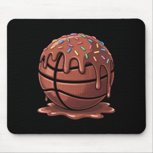 Respect The Drip Sketll Boys Girls Chocolate Cream Mouse Pad