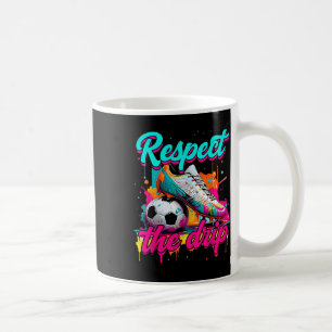 Respect The Drip Soccer Ice Cream Drip With Sprink Coffee Mug