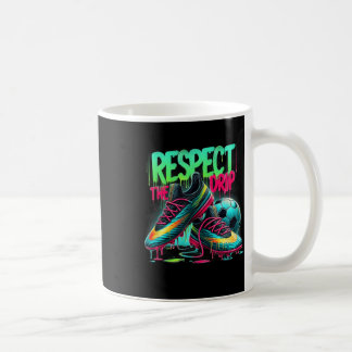 Respect The Drip Soccer Ice Cream Drip With Sprink Coffee Mug