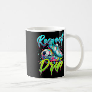 Respect The Drip Soccer Ice Cream Drip With Sprink Coffee Mug