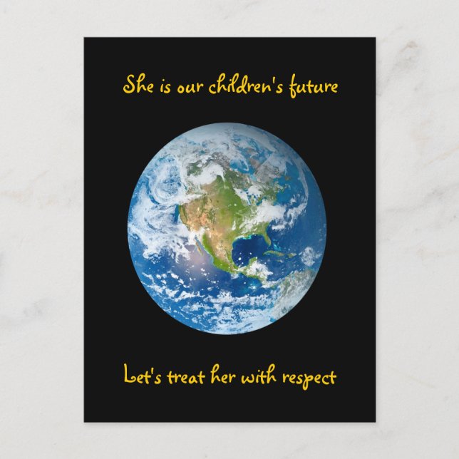 Respect the Earth - Earth Day Postcard (Front)