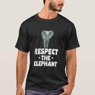 Respect The Elephant Zoo Family Large Animal T-Shirt