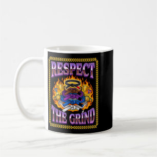 Respect The Grind BJJ Belt Rank MMA Coffee Mug