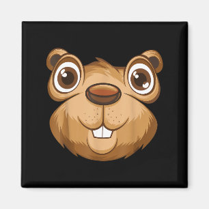 Respect The Groundhog Day Ground Hog Animal Costum Magnet