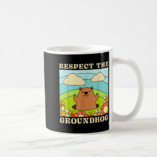 Respect The Groundhog Day Men Women Animal Retro 6 Coffee Mug