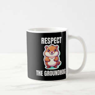 Respect The Groundhog Whisperer Funny Vintage Coffee Mug