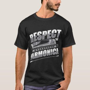 respect the harmonica instrument mouth harp harmon T-Shirt