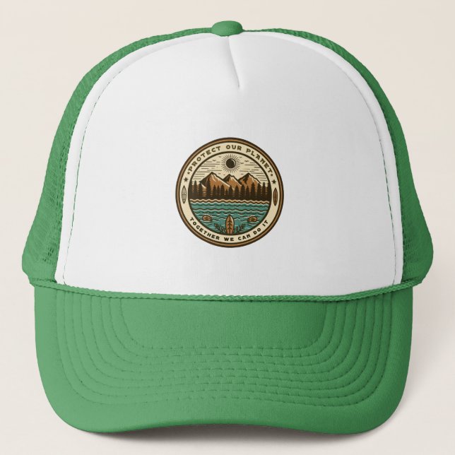 Respect the Land Tucker HAt (Front)