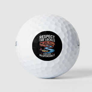 Respect the Locals Fish Ocean Save the Planet Golf Balls