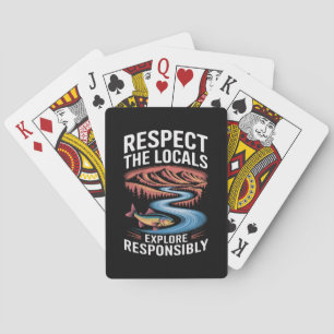 Respect the Locals Fish Ocean Save the Planet Playing Cards