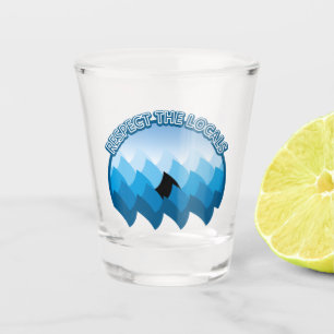 Respect The Locals - Shark Lovers Shot Glass