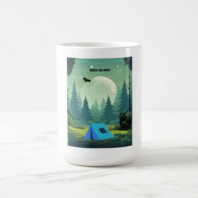 Respect the Locals – Wilderness Bear  Coffee Mug (Center)