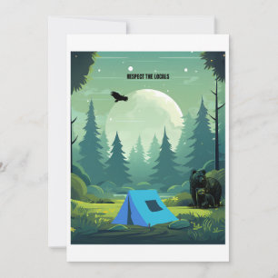 Respect the Locals – Wilderness Bear  Holiday Card