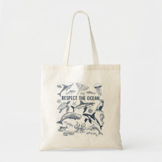Respect The Ocean Tote Bag