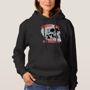 Respect The Og Pet Owner Life Skull Word Hoodie