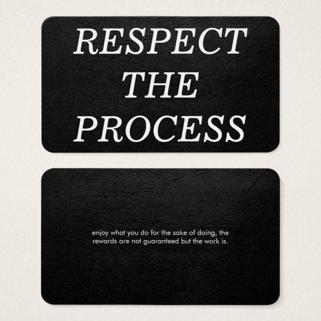 Respect the Process (Front & Back)