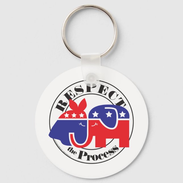 Respect the Process Key Ring (Front)