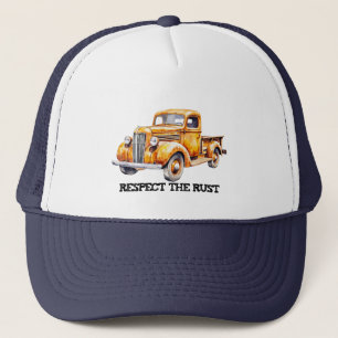 RESPECT THE RUST Pickup Truck funny retirement Trucker Hat