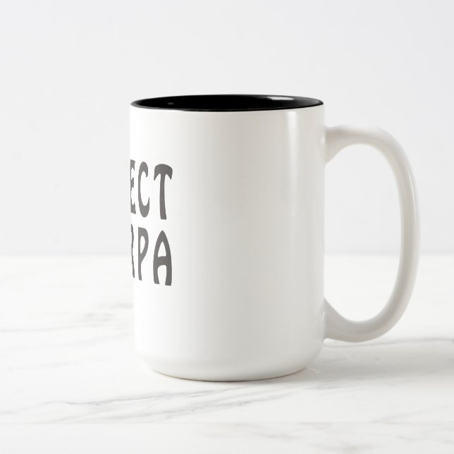 "Respect the Sherpa" Mountaineering Two-Tone Coffee Mug (Right)