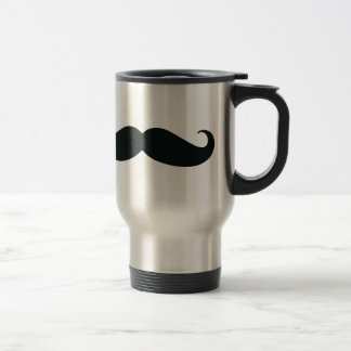 Respect the Stache Moustache Travel Mug