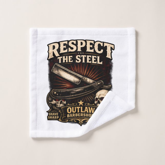 Respect the Steel Straight Washcloth Wash Cloth (Wash Cloth)