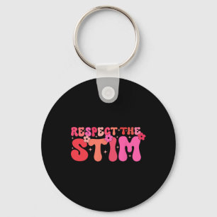 Respect The Stim Autism Stimming Autistic Special Key Ring
