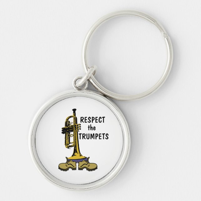 Respect the Trumpets Key Ring (Front)