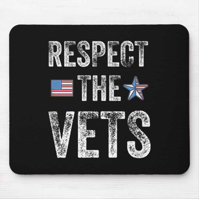 Respect The Vets  Mouse Pad (Front)
