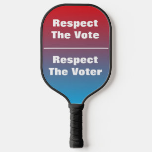 Respect The Vote and Voter Pickleball Paddle